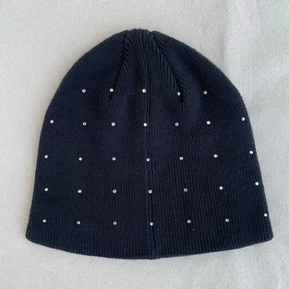 Y2K Harley-Davidson Black Beanie with White Accents - Picture 2 of 5